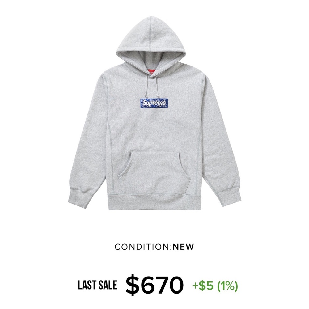 Supreme bandana box logo hoodie  . Brand new !!!! - Picture 3 of 3